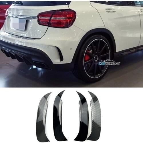 Carmonsons Rear Bumper Air Vent Stickers Trim Cover Fender for Mercedes Benz GLA Class X156 GLA260 GLA45 Accessories Car Styling