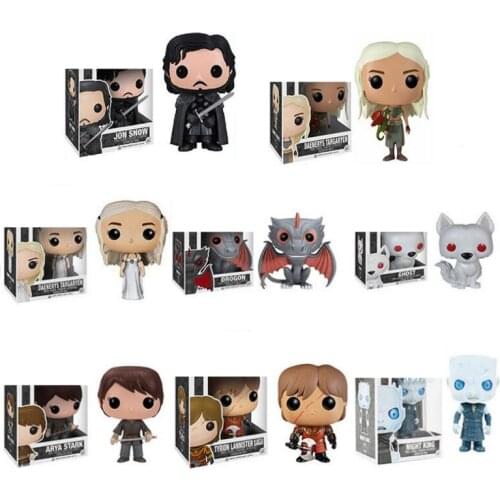 New Movie Game Of Thrones Jon Snow Daenerys Tyrion Ghost Night King 5 kinds of Action Figure toys Model Gift Doll