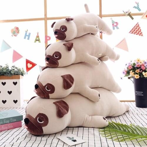 New Cute Animal Kawaii Dog Doll Pillow Baby Sleep Birthday Gift Child Girl Soft Appease Pug Stuffed