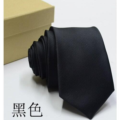 New Fashion Pinstripe Twill Mens Tie High-density Solid Color Multi-color Tie Business Formal Wear Wedding Accessories