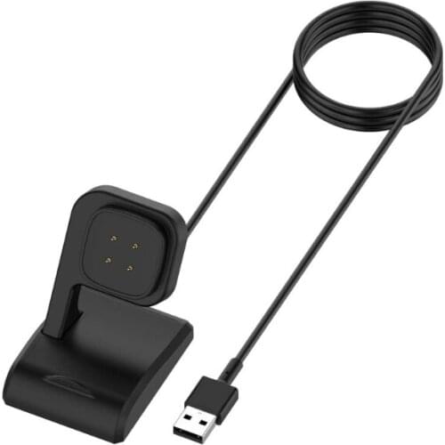100cm USB Charging Dock Cradle Dock Holder for -fitbit Versa 3 Sense Charger Stand Smart Watch Accessories