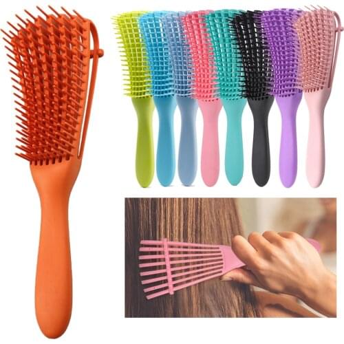 Detangling Scalp Massage Comb Octopus Detangler Hair Brush Dry Wet Curly Hair Anti Static Ribs Comb Salon Hairdressing Styling