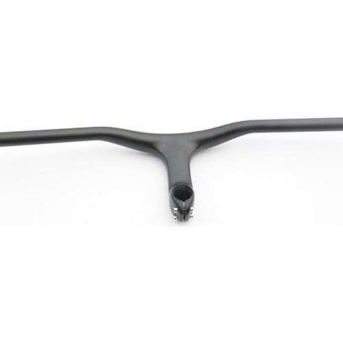3K carbon handlebar Mountain Bike /MTB Full Carbon Fibre Handlebar Carbon Bicycle Handlebar Stem Integratived stem angle 17