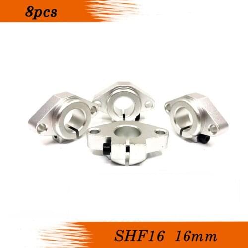 SHF16 16mm Bearing Shaft Support For 16mm rod Rail round shaft support diy Table CNC Router 50x31x16mm