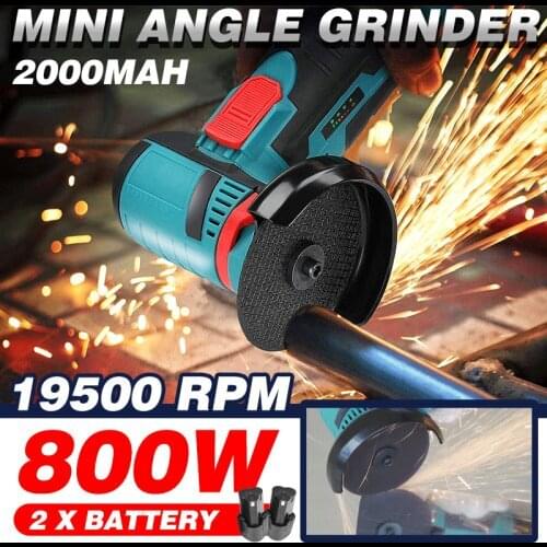 DOERSUPP 12V 800W 19500RPM Brushless Angle Grinder Mini Cordless Angle Grinder Polishing Machine Diamond Cutting Power Tool