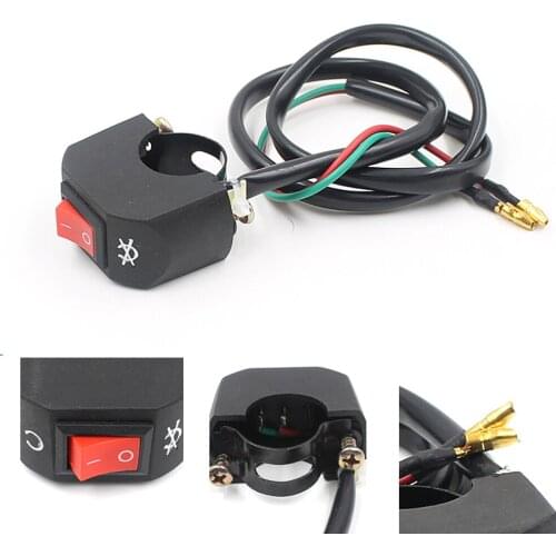 High Quality Scooter Handlebar Switch 7/8' Handlebar Mount Motor Scooter ATV Dirt Bike Kill ON-OFF Button Switch