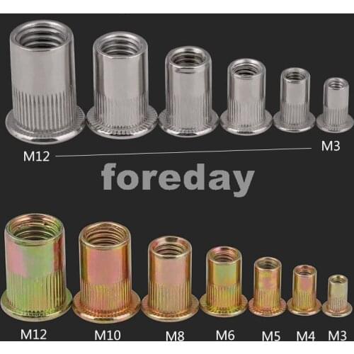 10PCS/20PCS NEW HQ Carbon Steel & 304 Stainless Rivet Insert Clinch nut nuts M3 M4 M5 M6 M8 M10 M12 3MM 4MM 5MM 6MM *BT611-624