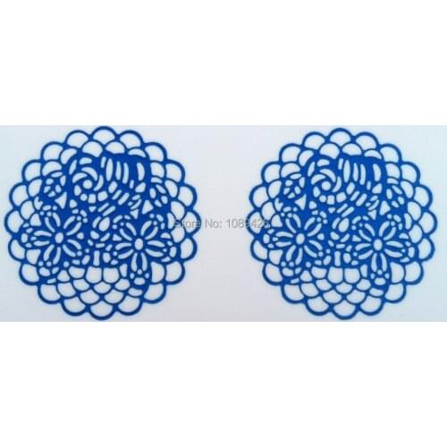 Wholesale 10 Pcs/lot CT-5002 Laces Soft 100% Platinum Silicone Cake Fondant Embossing Gum Paste Decorating Mold Tool