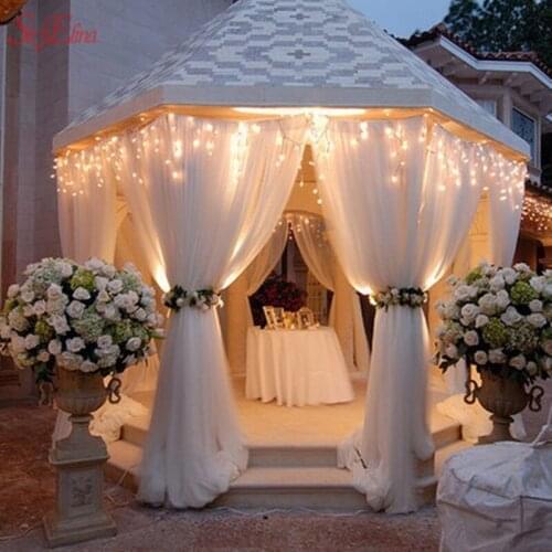 4.8M*5MTulle Roll Crystal Organza Wedding Decoration Roll Tulle Fabric tulle curtain Tutu Dress DIY Baby Shower Party Supplie 6z