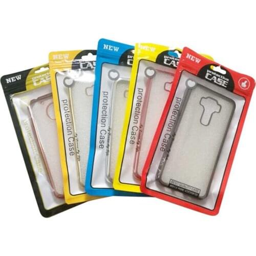 5000Pcs/ Lot 12*21cm Plastic Cell Phone Case Event Bags With Hang Hole For Mobile Phone Shell Packaging Zipper Bag