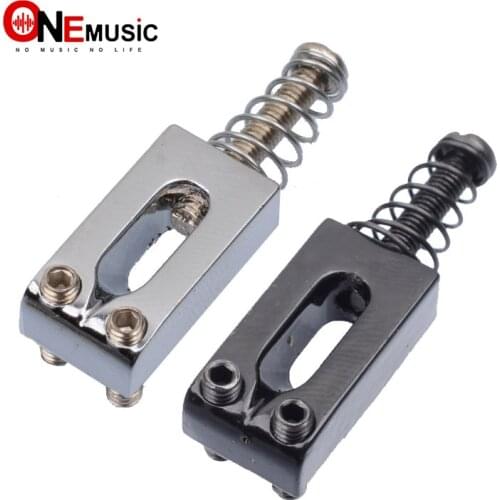 6 Pcs Concave Tyle Guitar Bridge String Saddles For Electric Guitar Bridge or Tremolo Bridge Chrome Black For Choose