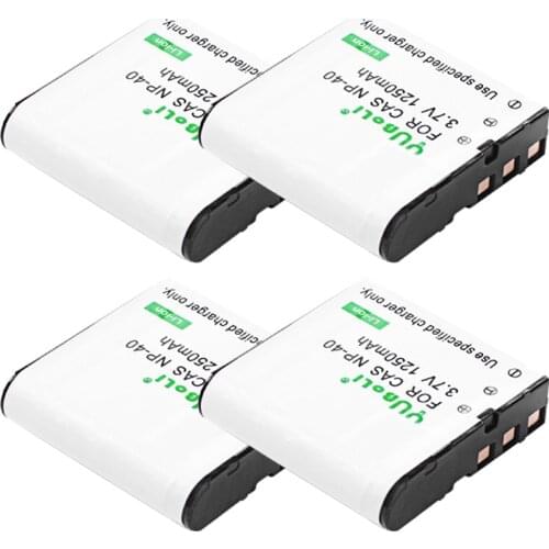 4pcs NP-40 CNP40 NP40 Replacement Camera Battery For Casio NP-40 NP40 NP 40 CNP-40 Z850 Z400 Z300 Z100 Z1000 P505