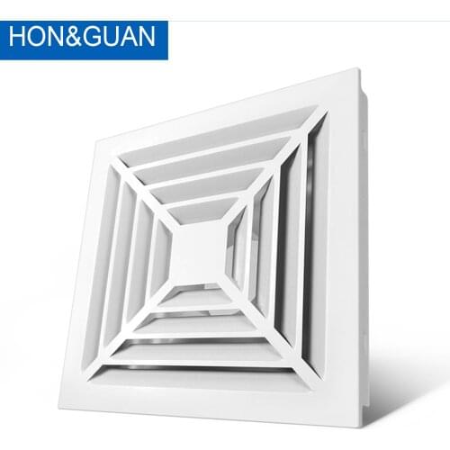 Aluminum Alloy Duct Grill Wall Ceiling Vents 100mm 150mm Square Air Diffuser External Extractor Outlet Cover Home Ventilation