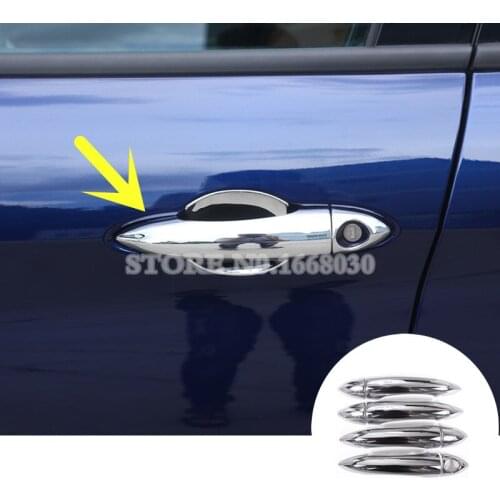 Shiny Silver Exterior Car Door Handle Cover Trim 8pcs For Alfa Romeo Giulia 2017-2020 Car accesories interior Car decoration