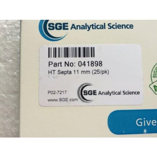 For Imported SGE Agilent Vapor Septa Replacement 5183-4757