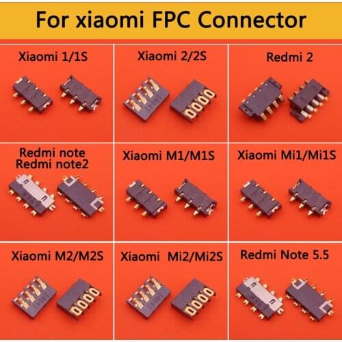 For Xiaomi 1/1S/2/2S/Mi1/MIiS/M1/M1S/Mi2/Mi2S/M2/M2S/Redmi 2/Note 2 5.5 Battery FPC Connector Clip Contact On Mainboard