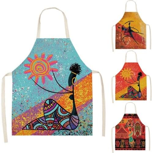 Indigenous People Pattern Apron Baking Accessories Apron Female Apron Male Apron Cafe Kitchen Apron