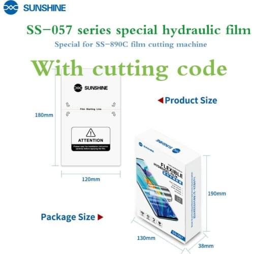Sunshine hydrogel film, sunshine ss-057, ss-057P, ss-057A ss-057R, SS-057E,mobile phone screen Protective film, ss-057H ss-057R