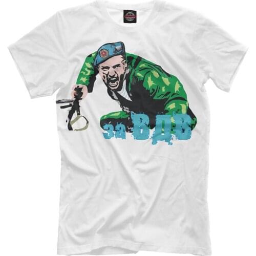 2019 Hot Sale New MenS VDV New T-shirt Army Russia Airborne Troops Parachute Elite Troops HQ Summer Fashion