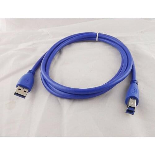 10pcs USB 3.0 Type A Male Plug To B Male Printer Scanner Data Wire Cord Cable 1.5m/5ft Blue