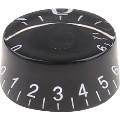 1pc Knob Button Volume Tone Control For LP Electric Guitar Bass Parts Black White Numerals