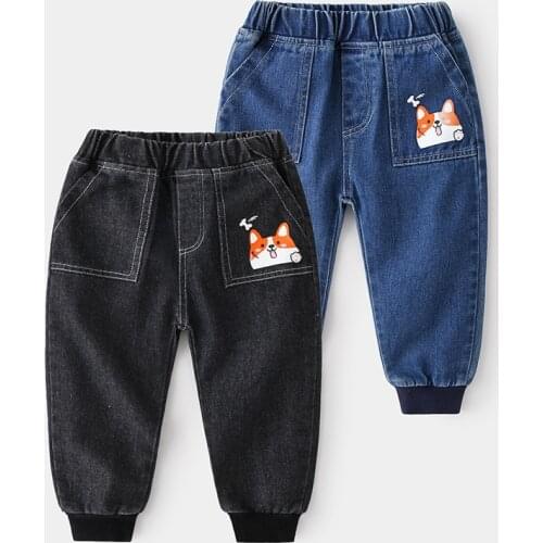 Spring Girls Jeans Baby Kids Jeans for Children Boys Girls Leggings Denim Pants Toddler Pants Girls Kids Pants for Boy Girl 2-8Y
