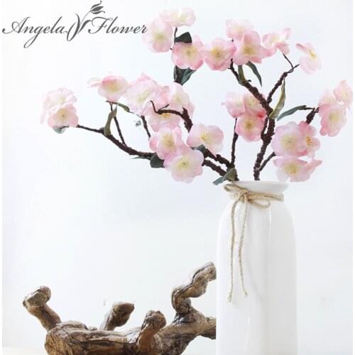 Real Touch Hydra artificial Japanese cherry blossoms fake decorative flowers for wedding new home 4 colors HI-Q 1pcs
