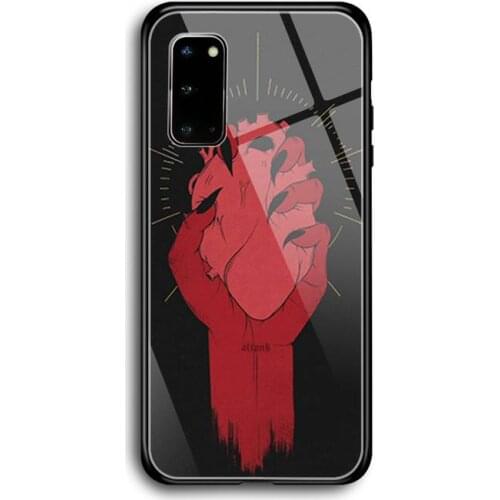 Weird art Phone Case Tempered Glass For Samsung S7 S8 S9 S10E S20 21 30 Plus ultra Note 8 9 10 Plus A7 2018