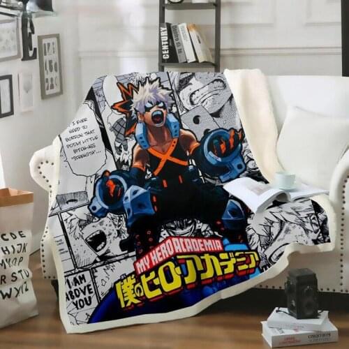 Anime My Hero Academia 3D Blanket for Beds Hiking Picnic Thick Quilt Fashionable Bedspread Fleece Throw Blanket Adults Kids 04