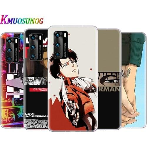 Transparent Cover Attack on Titan animation For Huawei P40 Lite E P30 P20 P10 P9 P8 Pro Plus Lite mini 2019 Phone Case