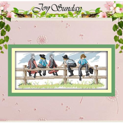 Five Little Friends Patterns Counted Cross Stitch DIY 11CT 14CT Cross Stitch Set Chinese Cross-stitch Kits Embroidery Needlework