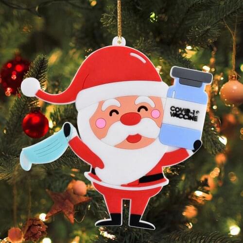 Christmas Ornaments 2021 DIY Christmas Tree Pendant Best Wishes Home Party Decoration Kids Gift Personalized Xmas Tree Ornament