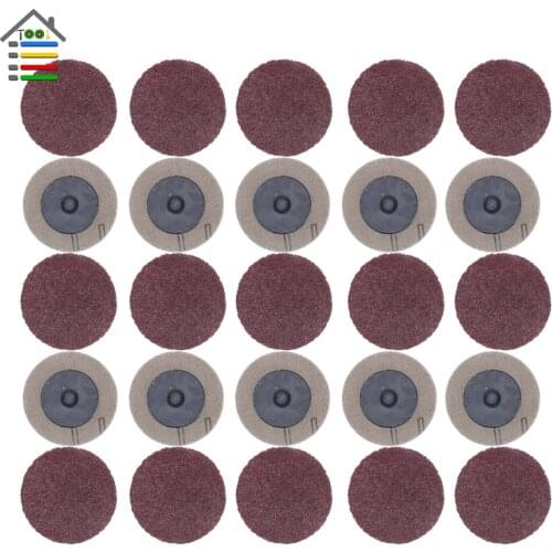 100pcs Sanding Disc for Roloc 50mm 60 80 100 120 Grit Sander Paper Disk Grinding Wheel Abrasive Rotary Tools Accessories