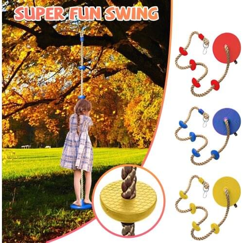 Climbing Rope With Platforms And Disc Swing Seat Playground Accessories Swing Climbing Rope Outdoor Indoor Swings Toys