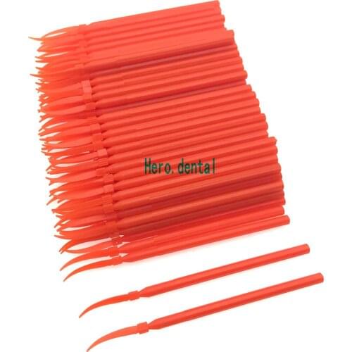 100pcs Dental Plastic Wedge with Handle Orthodontic Material