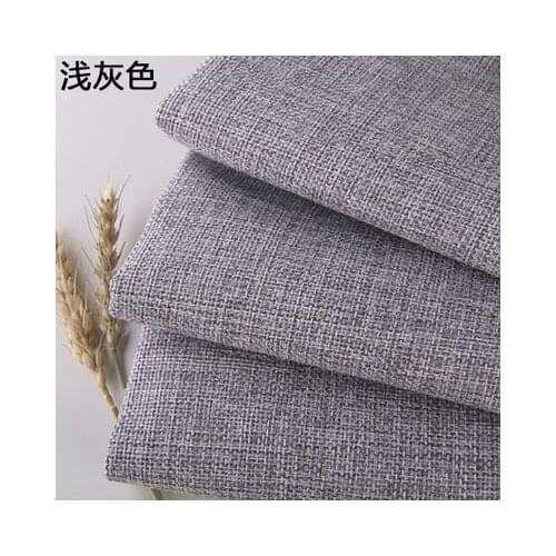 Dark gray Coated Linen Fabric Sofa Cushion Fabirc DIY Craft Sewing Cloth Outdoor Linen Blend Fabric Upholstery 58" wide Per mete