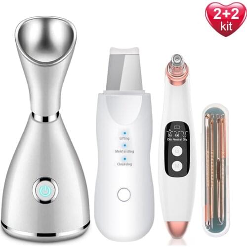 Ultraschall Haut Wäscher Gesichts Poren Reiniger Feuchtigkeits Gesichts Dampfer Extractor Mitesser Entfernung Tiefe Saubere Haut