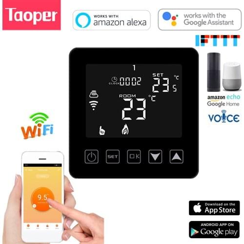 WiFi Smart Thermostat Room Temperature Controller for Water/Electric Floor Heating/Gas Boiler Voice Control by Alexa Google Home