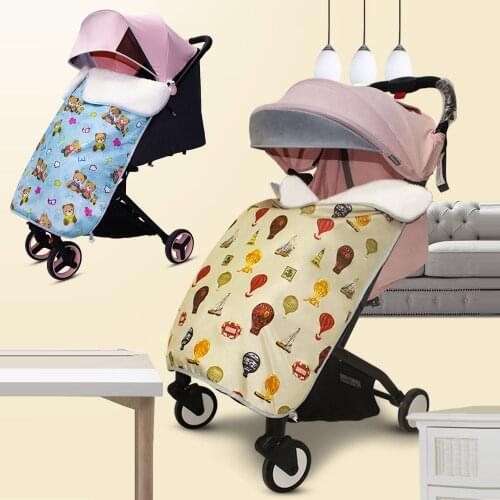 Baby Stroller Universal Winter Windproof Warm Footmuff Pushchair Foot Cover Infant Swaddling Blanket Bunting Bag Sleeping Bag