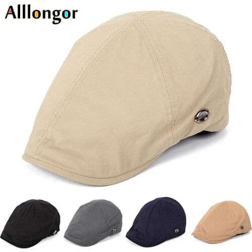 2020 Vintage Newsboy Hats Men Berets Advance Ivy hat Cotton Gorras Casquette Hats for Women Unisex Cabbie Hats peaked cap