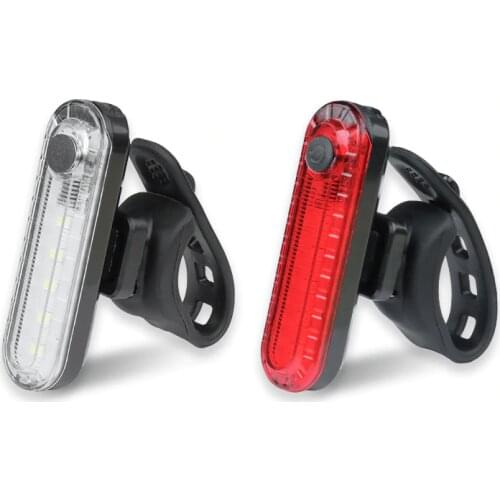 Deemount Bicycle Rear Lamp 5LED USB Rechargeable Rear Visual Warning Latern Seatpost Mount Tilting Degree Adjustable