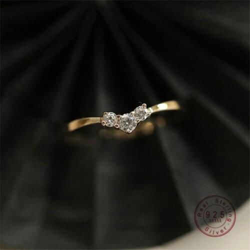 HI MAN 925 Sterling Silver Korean Zircon Heart Opening Adjustable Ring Women Sweet Romantic Wedding Jewelry Gift Wholesale