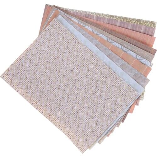 1Pc Dollhouse Miniature Floor Wall Paper 29.5*21cm