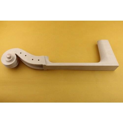 1pcs hand carved Student Maple White Cello Neck 1/2 size, Cello Parts