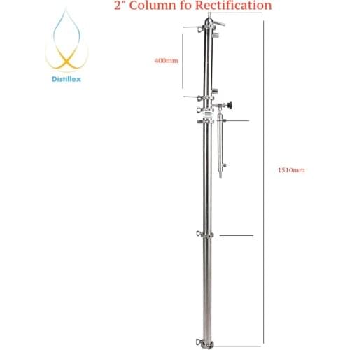 2" (51)OD64mm Rectification column, Reflux column , Distillation Sanitary Steel 304