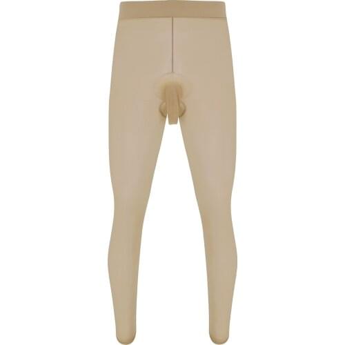 2021 Mens Sexy Pantyhose Stocking Lingerie Skinny Stretchy Tights Hosiery Seamless Underwear Male Exotic Nightwear Sleepwear