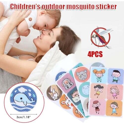 4 Packs Mosquito Repellent Stickers Natural Patches Insects Bug Repellers Patch CLH@8