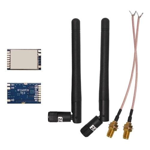 6sets/lot RF2401F20 - 20dBm 2.4GHz nrf24l01+ module 100mW 2.4g nrf24l01 pa lna module with FCC approval