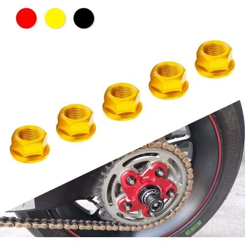 Motorcycle Rear Sprocket Cover Nuts M10*1.0 For Ducati Hypermotard 950 Hyperstrada 821 Hyperstrada 939