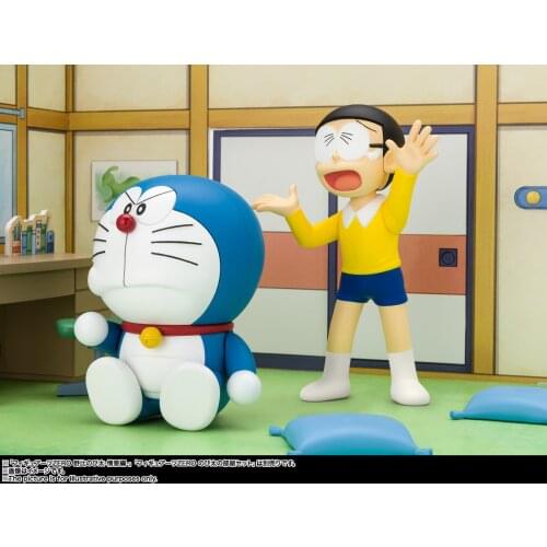 Bandai FiguartsZero Doraemon Nobita Nobi Time Machine Room Scene Hand-made Scenery Figure Model Toys